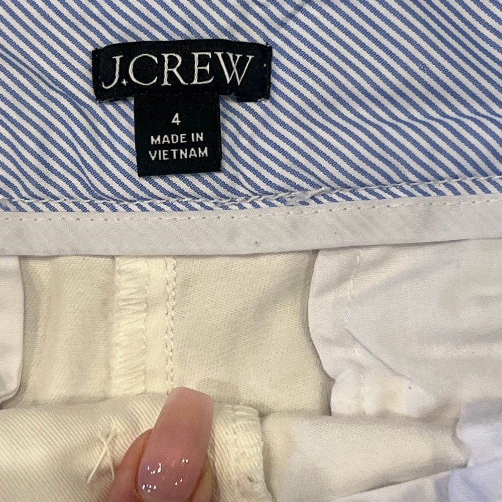 J.Crew 4 inch Chino shorts in white - Picture 2 of 3